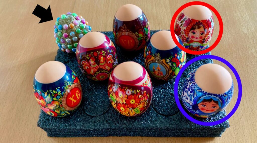 卵爆弾ゲーム - 卵をセットする