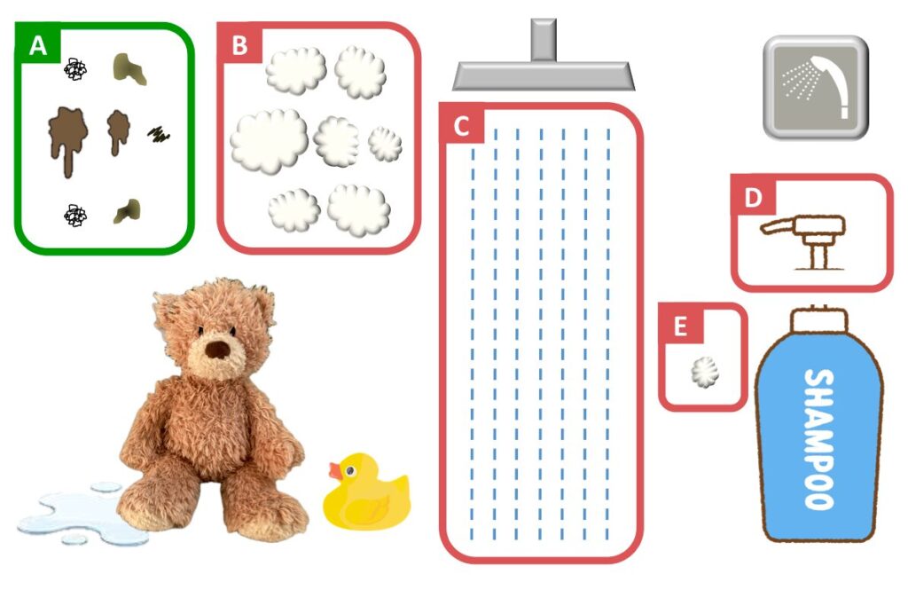 パワポお風呂ゲーム - アニメーションを設定するオブジェクト